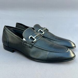 TO BOOT NEW YORK Adam Derrick Rowland Black Leather Bit Loafer Men's Size 10.5